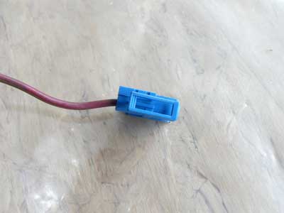 BMW 1 Pin 1 Wire Blue Connector Plug w/ Pigtail 13784624